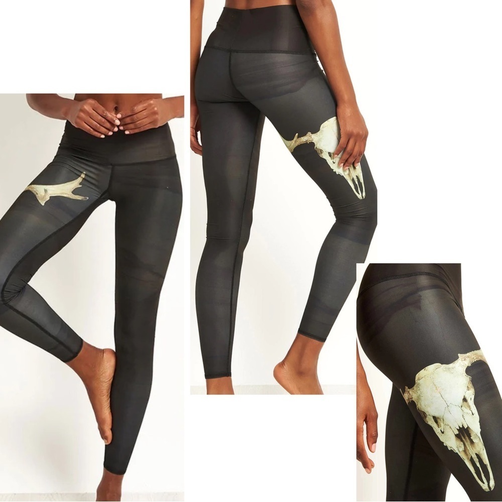 Teeki Deer Medicine Leggings Size Small Hot Yoga sustainable eco brands
